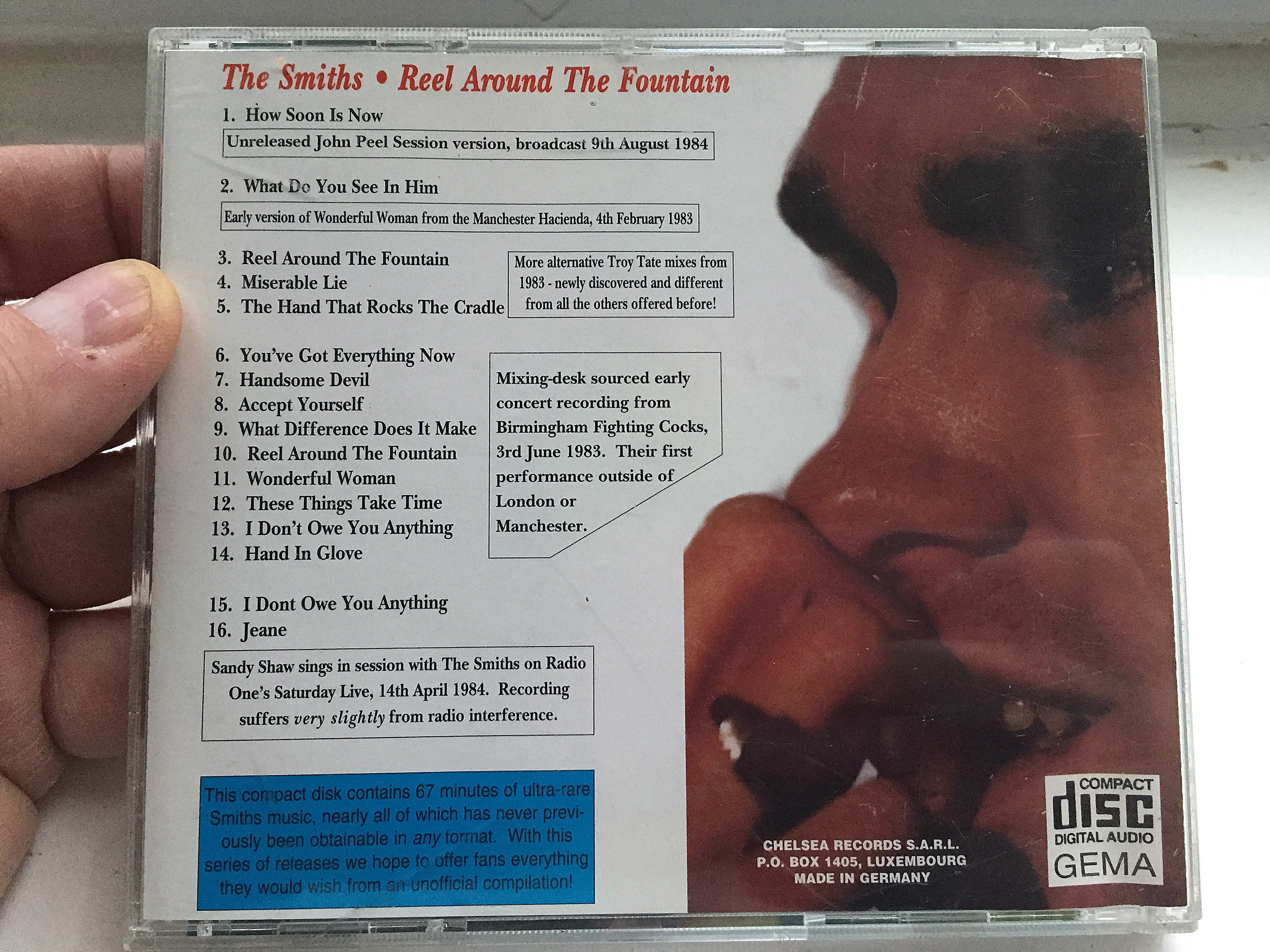 'Reel Around the Fountain' CD track listing.